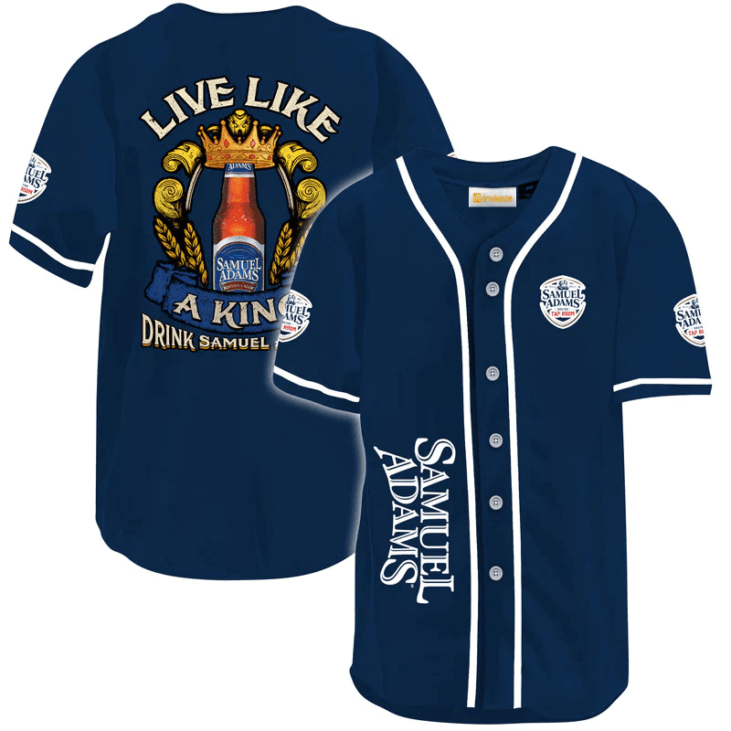 Samuel Adams Live Like A King Baseball Jersey