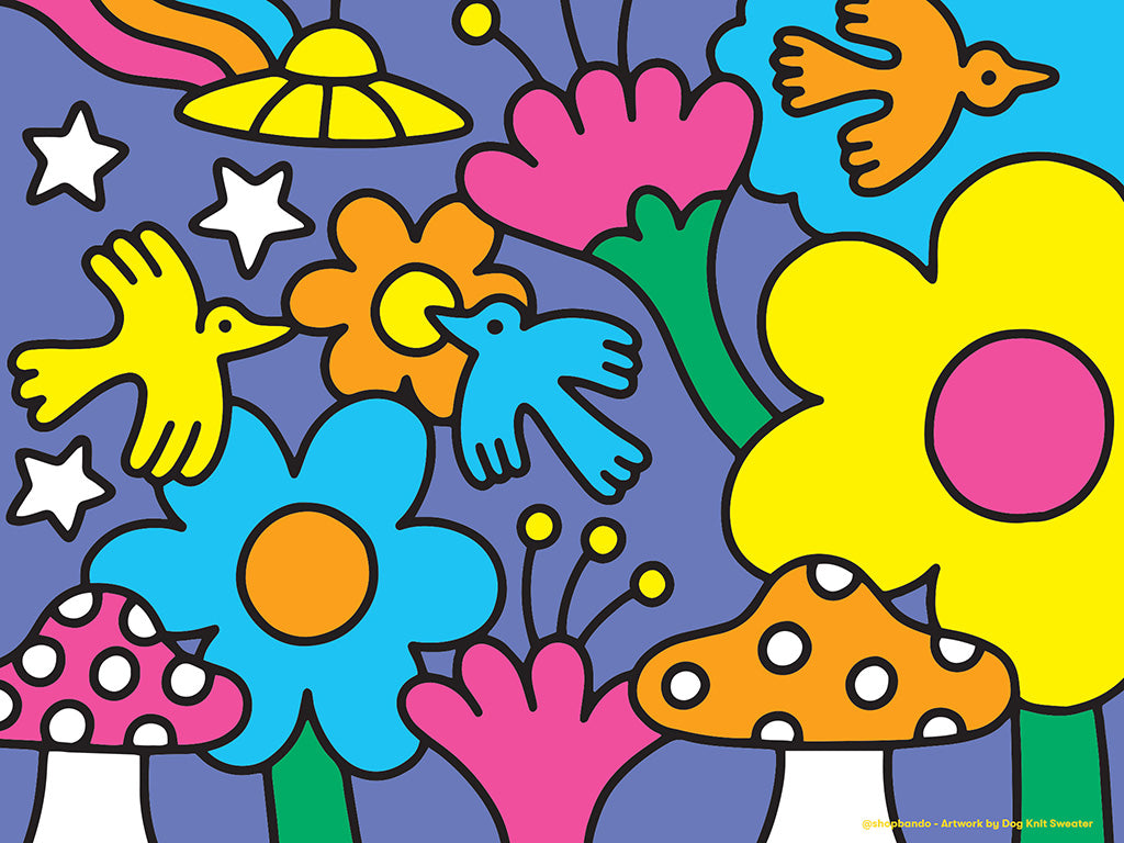 colorful line art desktop wallpaper