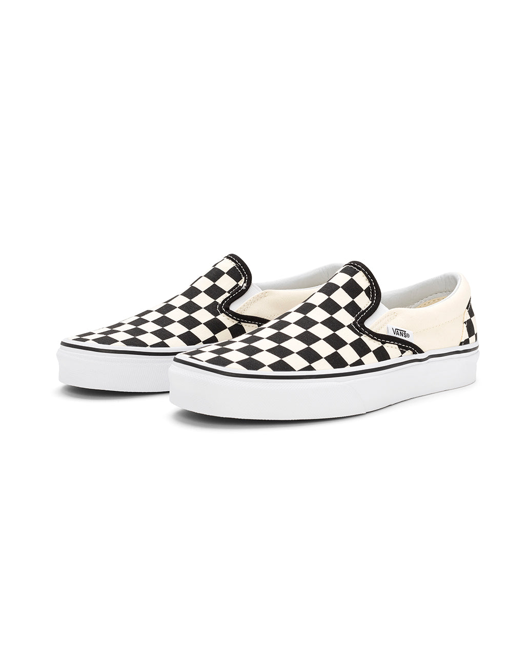 slip on vans with checkerboard rim