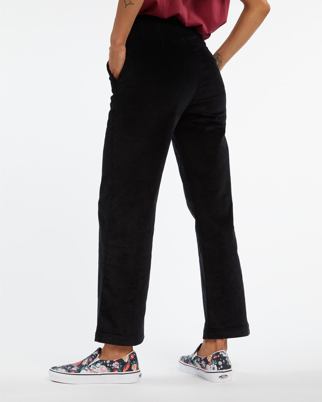 black corduroy pants