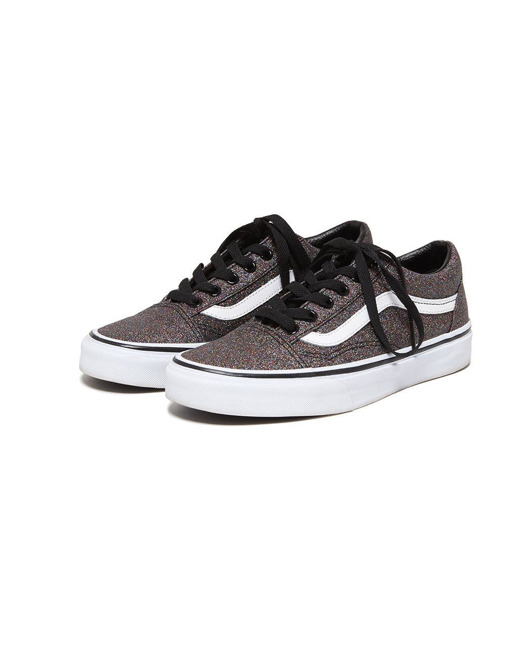 vans nere brillantinate