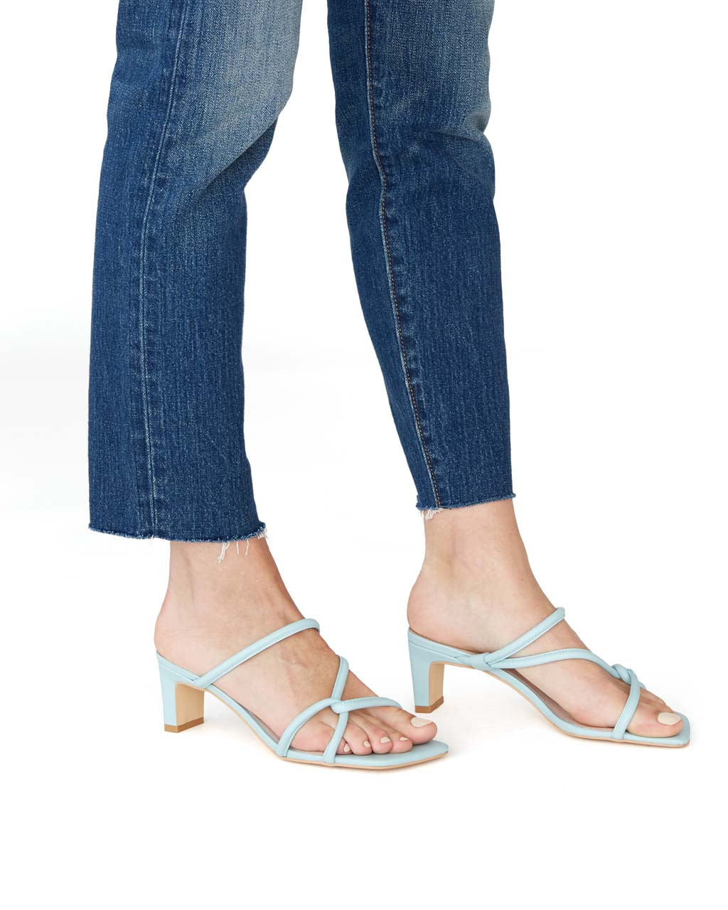 baby blue wedges shoes