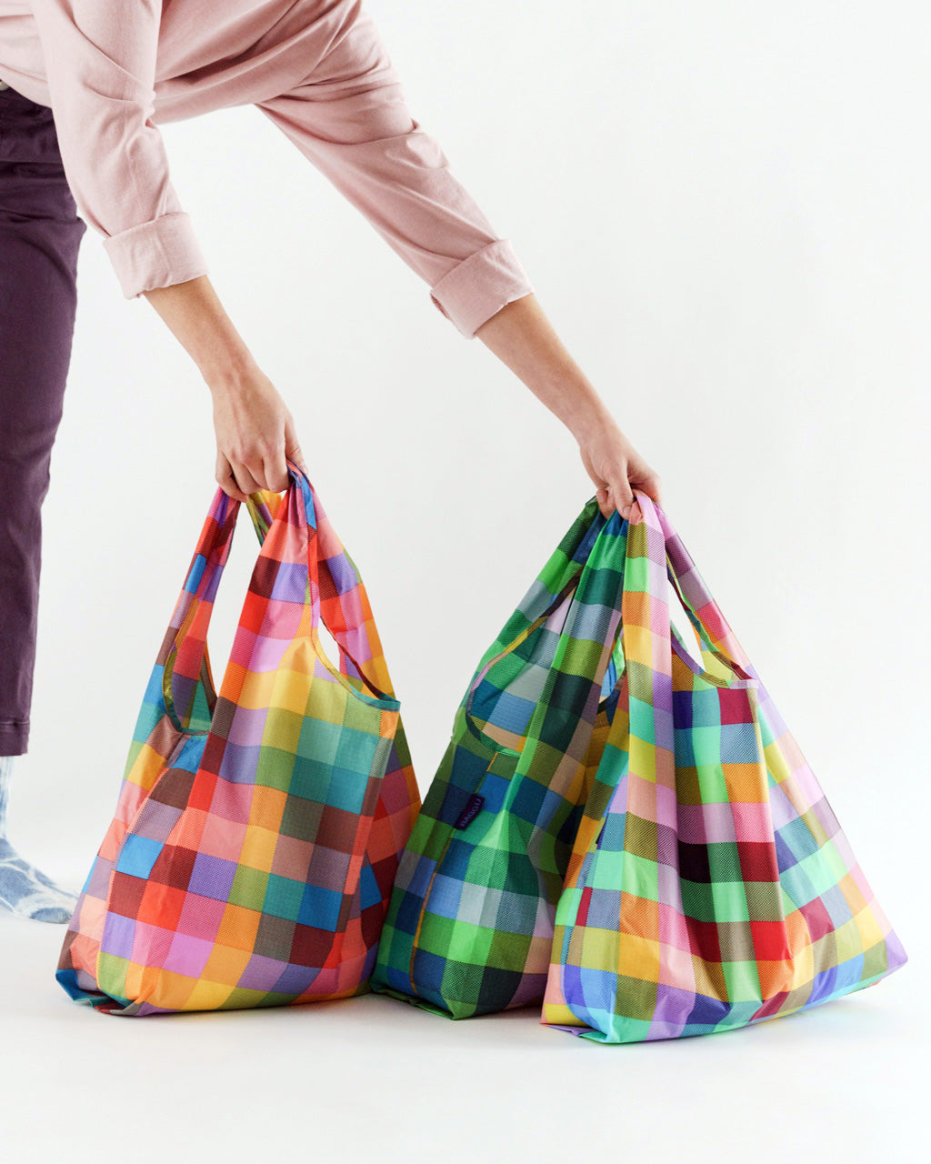 Standard Baggu Set Of 3 - Madras Mix by baggu - shopper - ban.do