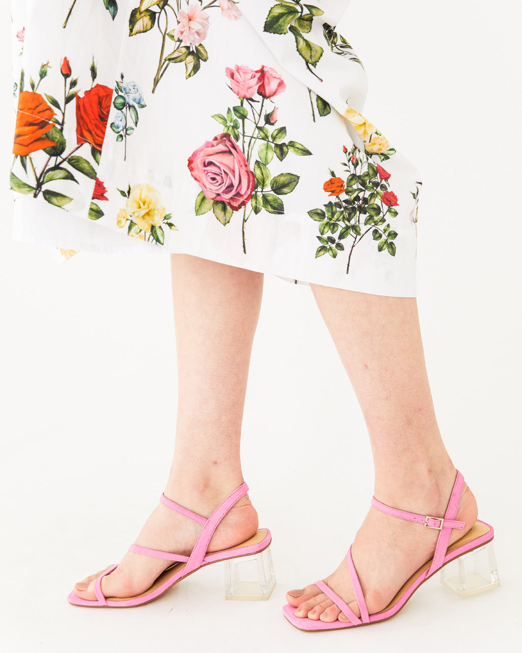 rose pink sandal heels