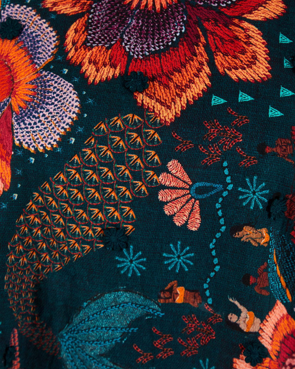 Teal River Creatures Blouse