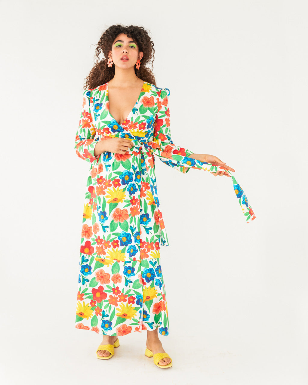 Large Bright Floral Dress by glamorous 