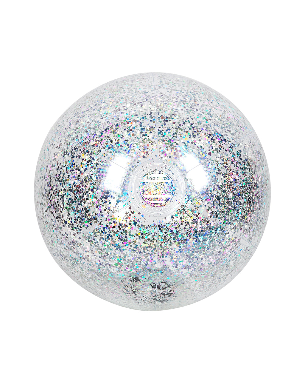 glitter filled beach ball