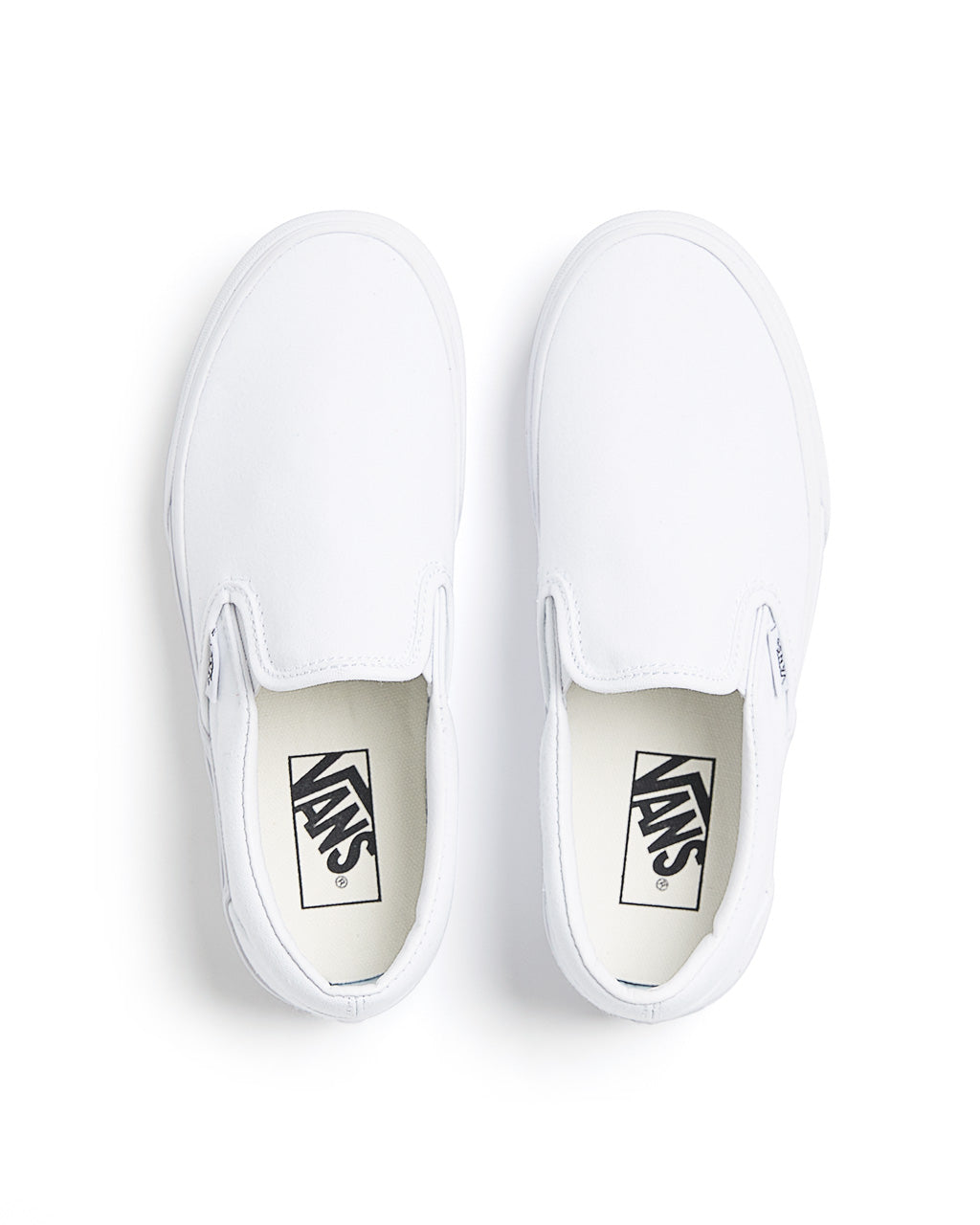 white vans slip in