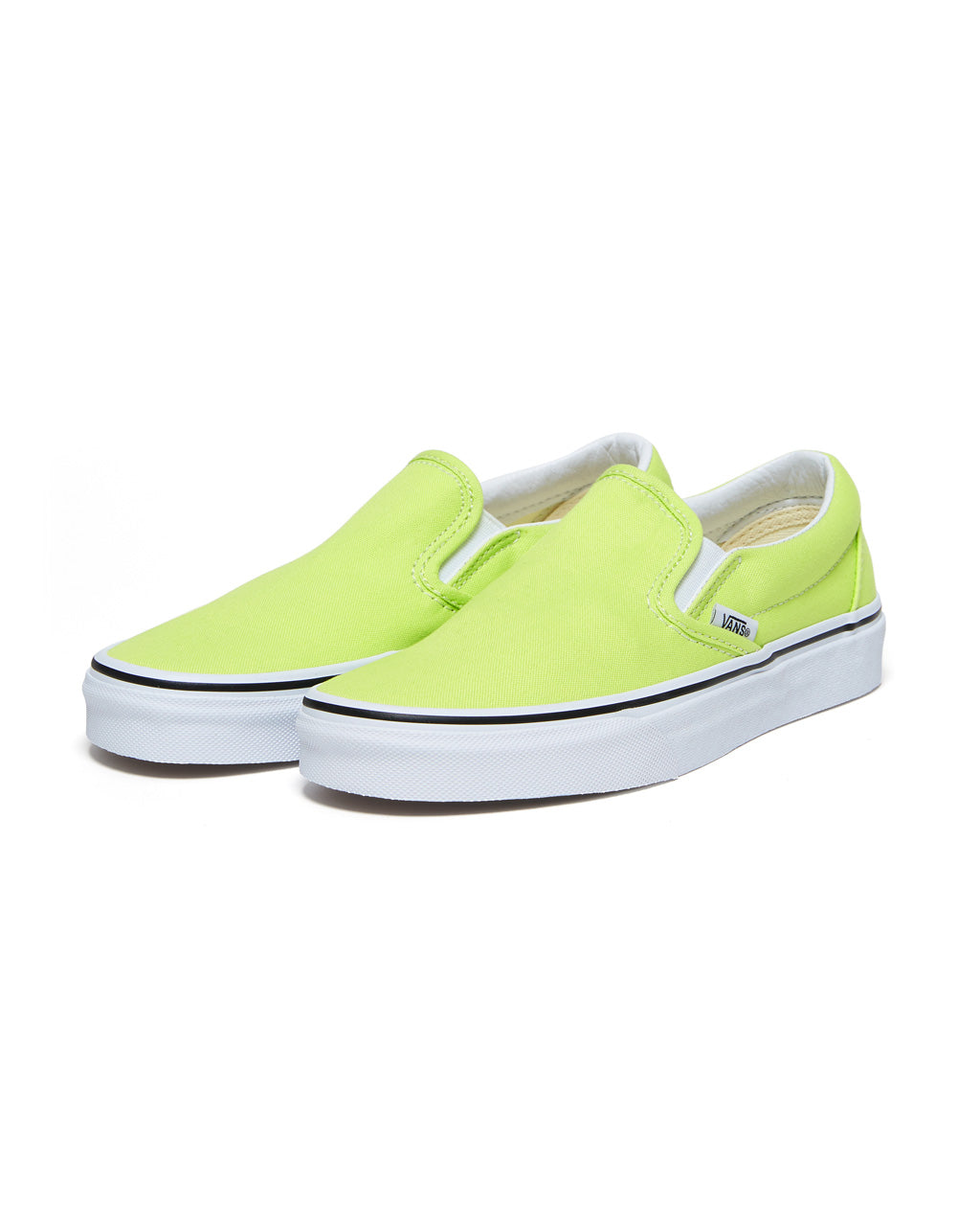 green slip on shoes