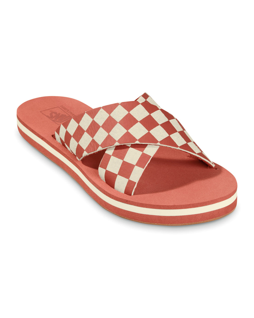 Cross Strap - Checkerboard/Hot Sauce