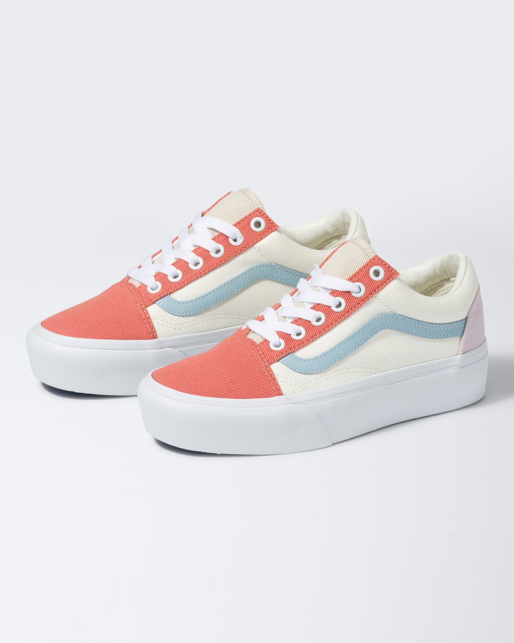 vans old skool platform red