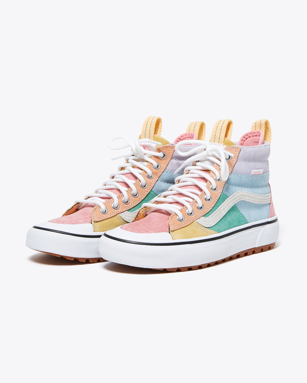 multi colored vans high top