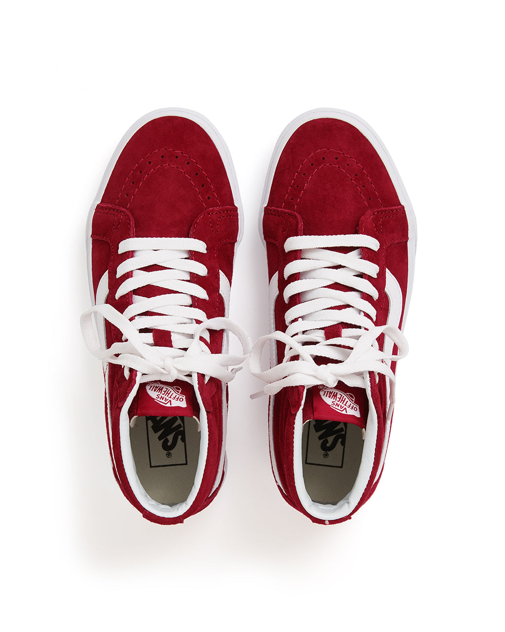 Sk8-Hi - Red Suede by vans - shoes - ban.do