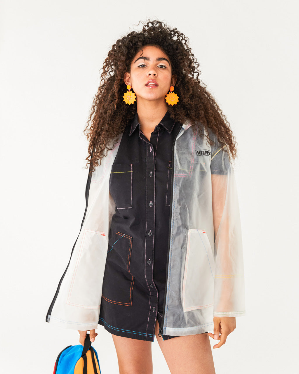 vans clear rain jacket