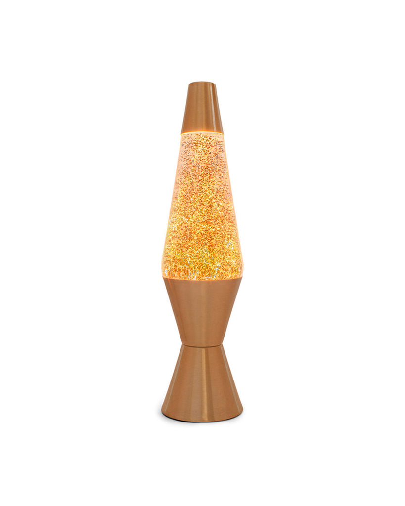 gold glitter lava lamp