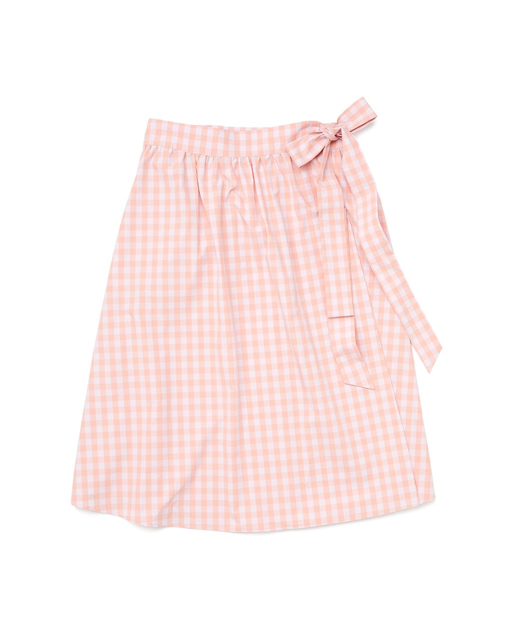 pink plaid skirt wrap