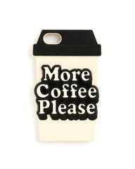silicone iphone case - more coffee please
