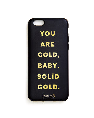leatherette iphone 6/6s case - you are gold