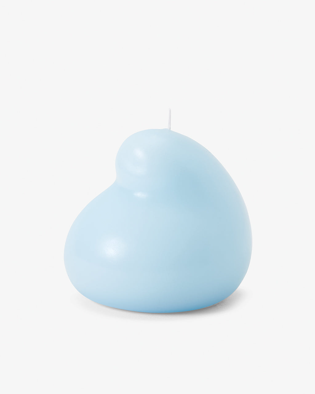blue unique shaped candle