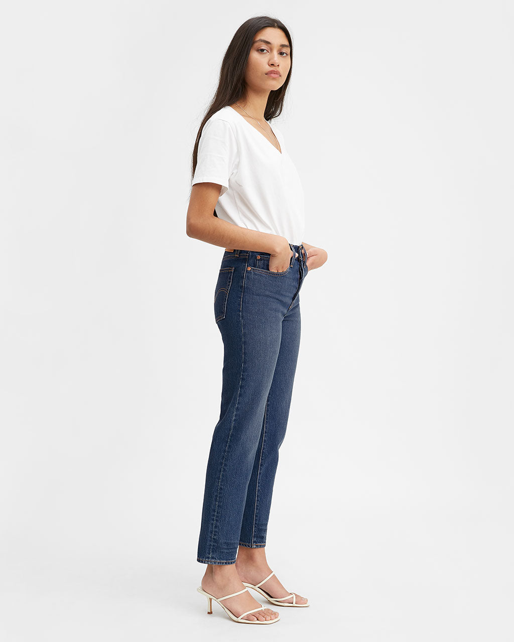 levi's wedgie high rise tapered leg