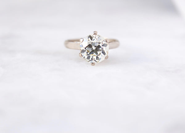 Old European Cut Solitaire Engagement Ring