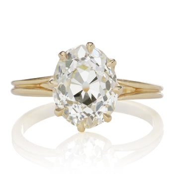 Vintage Black Onyx & Diamond Engagement Ring | Victor Barbone