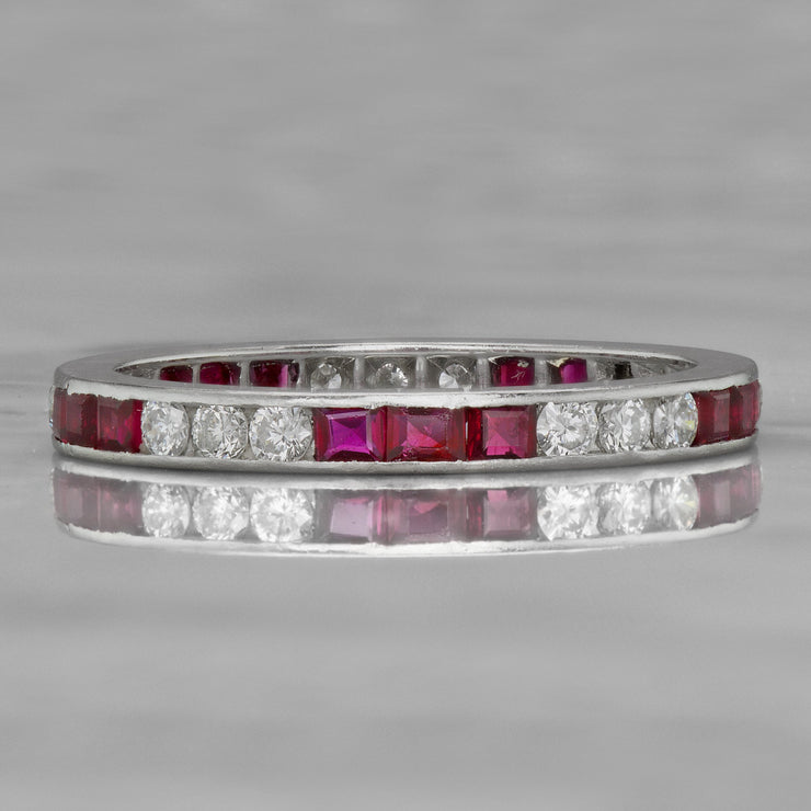 Ruby And Diamond Eternity Ring - Vintage | Victor Barbone | Victor