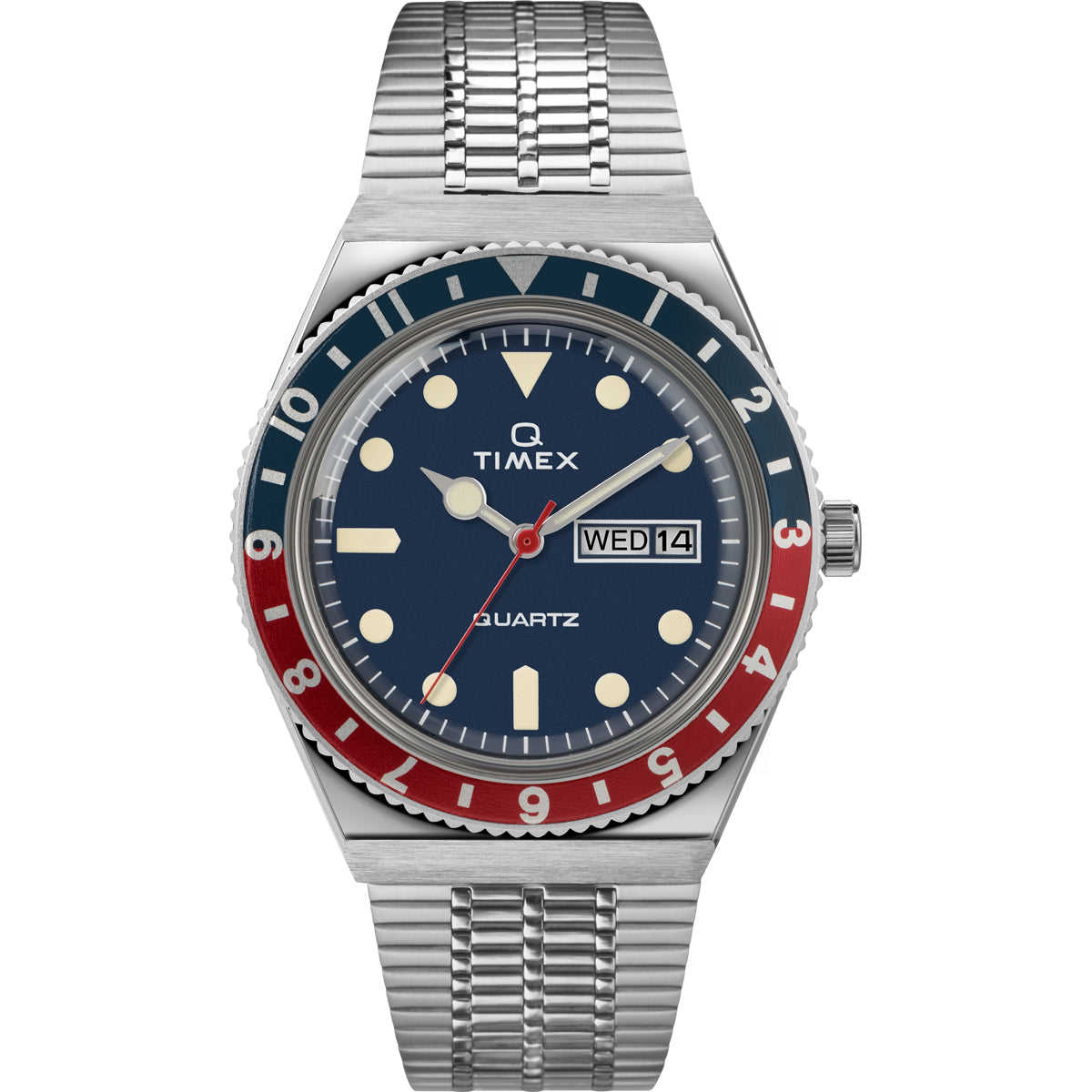 Q Timex Reissue 38mm Stainless Steel Bracelet Watch - TimexIndia product image