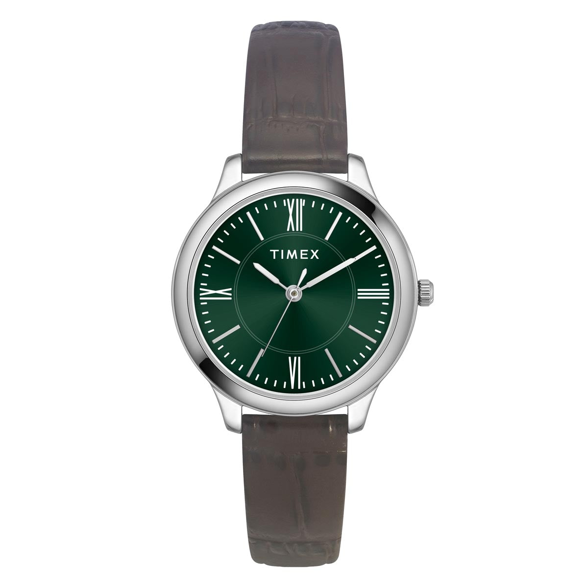 Timex Men Analog Green Round Brass Dial Watch- TWTG10409