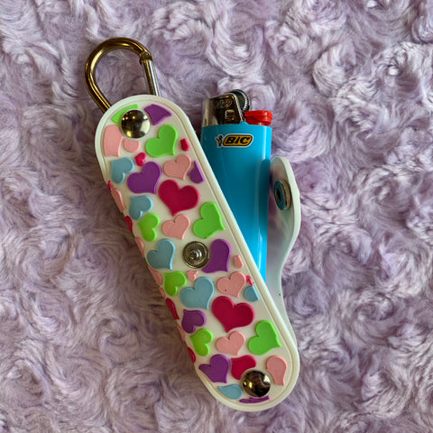 3.125 Rhinestone Lighter Cases w/Keychain