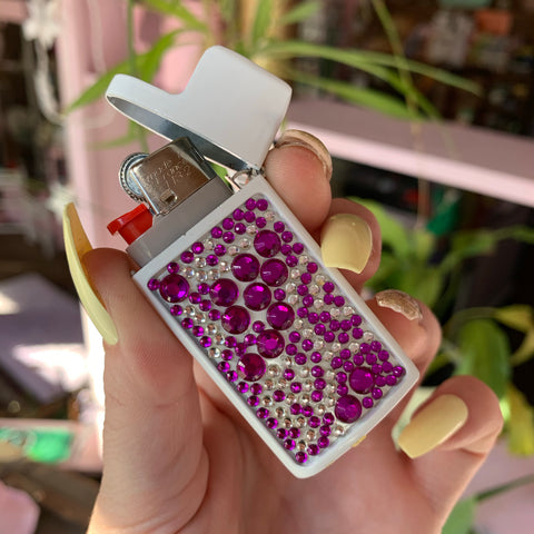 Rhinestone Lighter Case Keychain – Pirate Girl Smoke Boutique