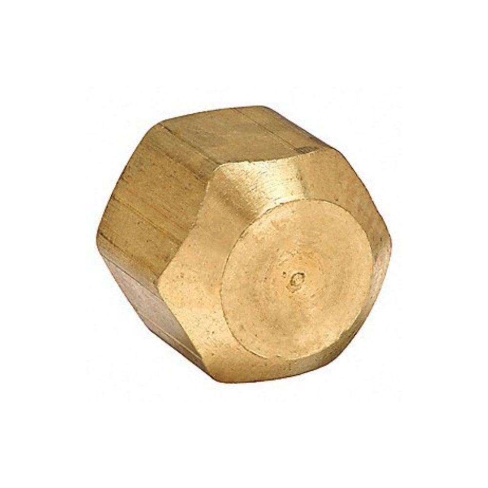 1/4" OD FLARE CAP BRASS