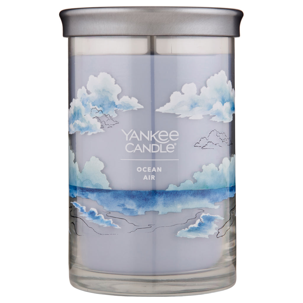 Yankee Candle Singnature - Scented Candle in Jar 'Ocean Air', 2 wicks