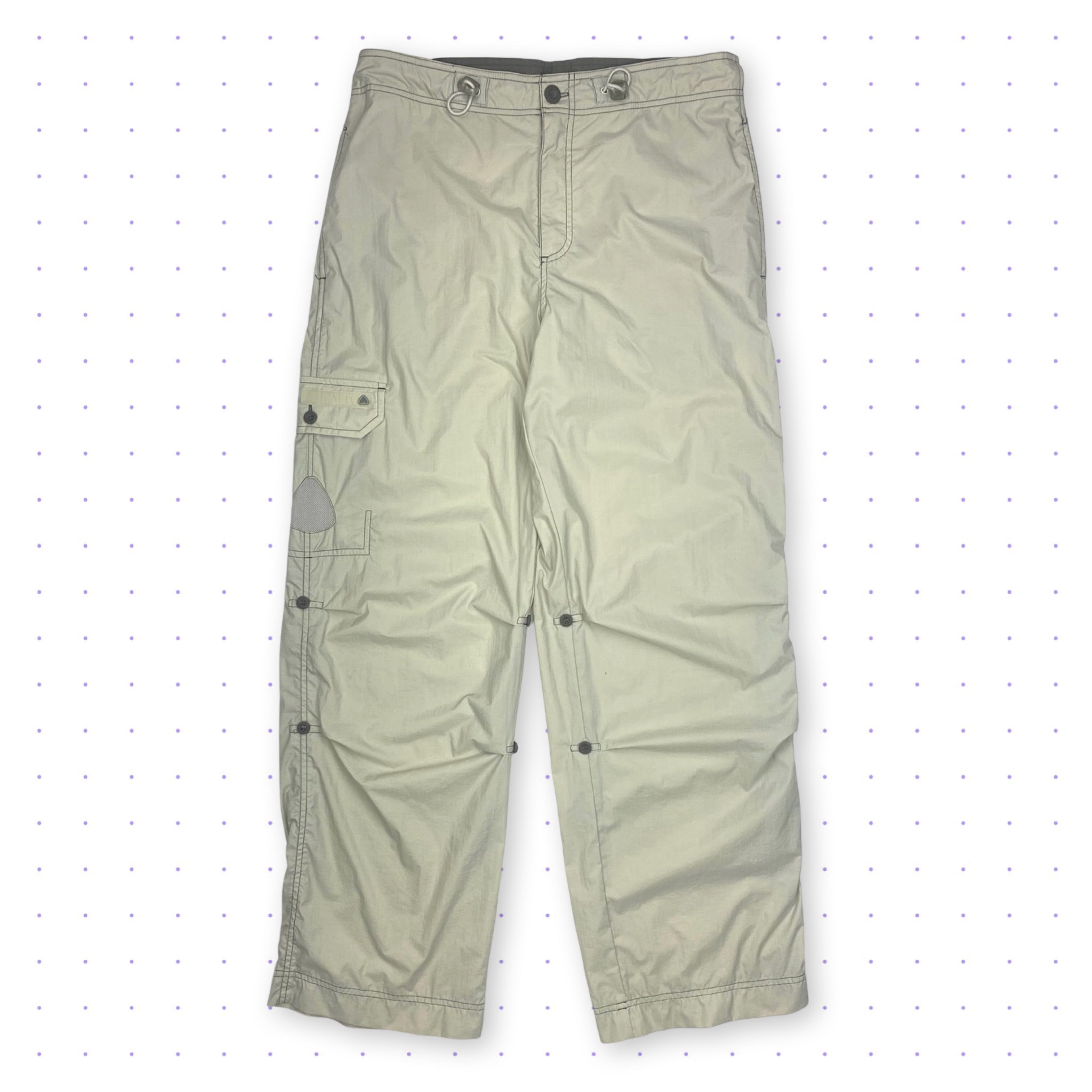 image of 00s Nike Nylon Kayaking Adjustable Pants Beige