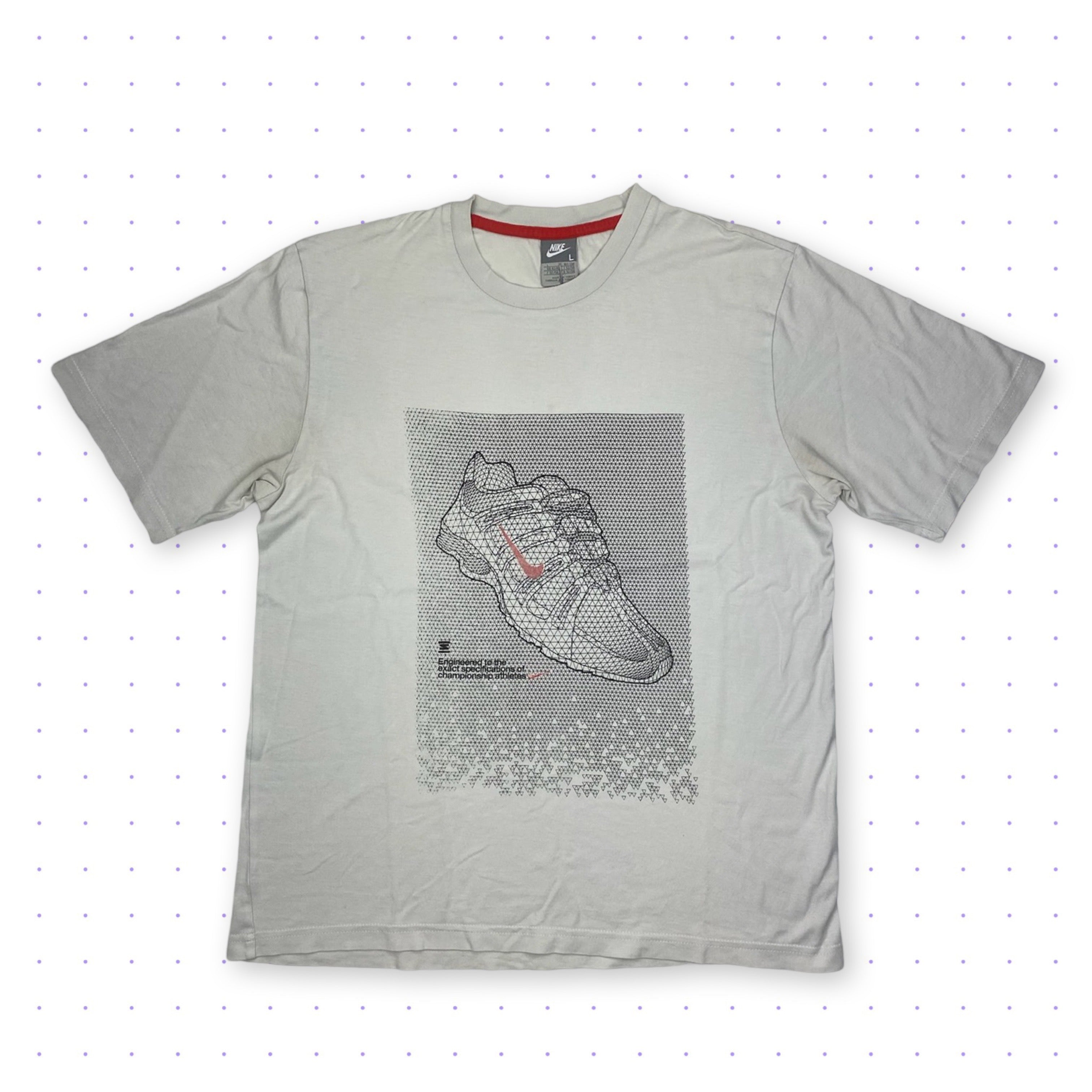 image of 00s Nike Shox Graphic T-Shirt Light Grey