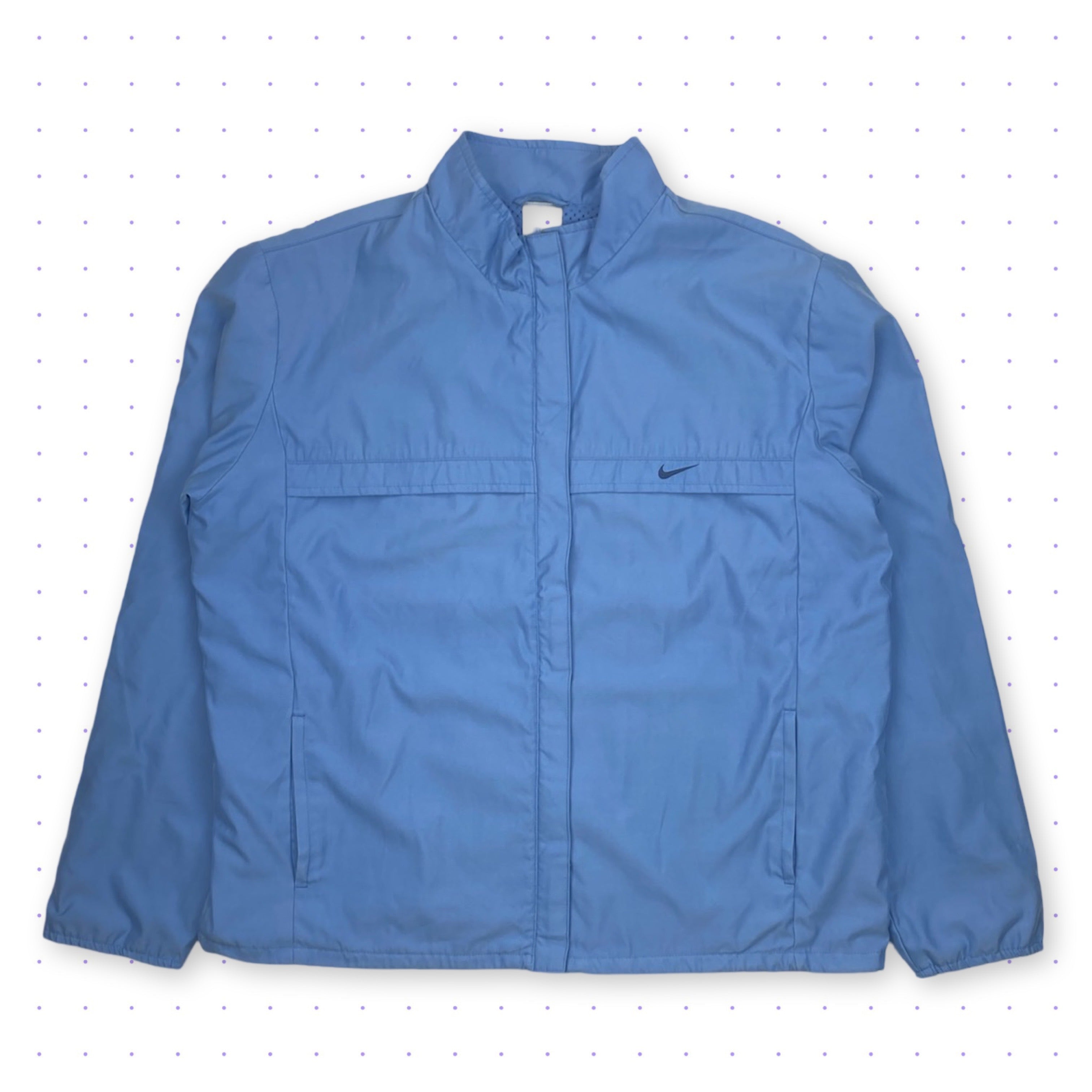 image of 00s Nike Soft Brushed Nylon Jacket Blue