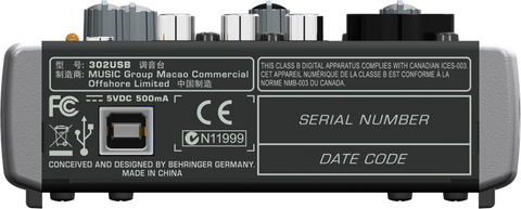 behringer xenyx 302usb drivers download