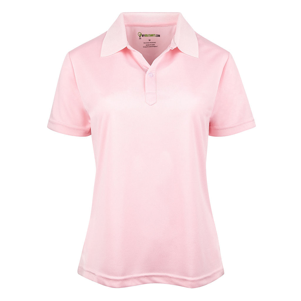 pink golf shirts for ladies