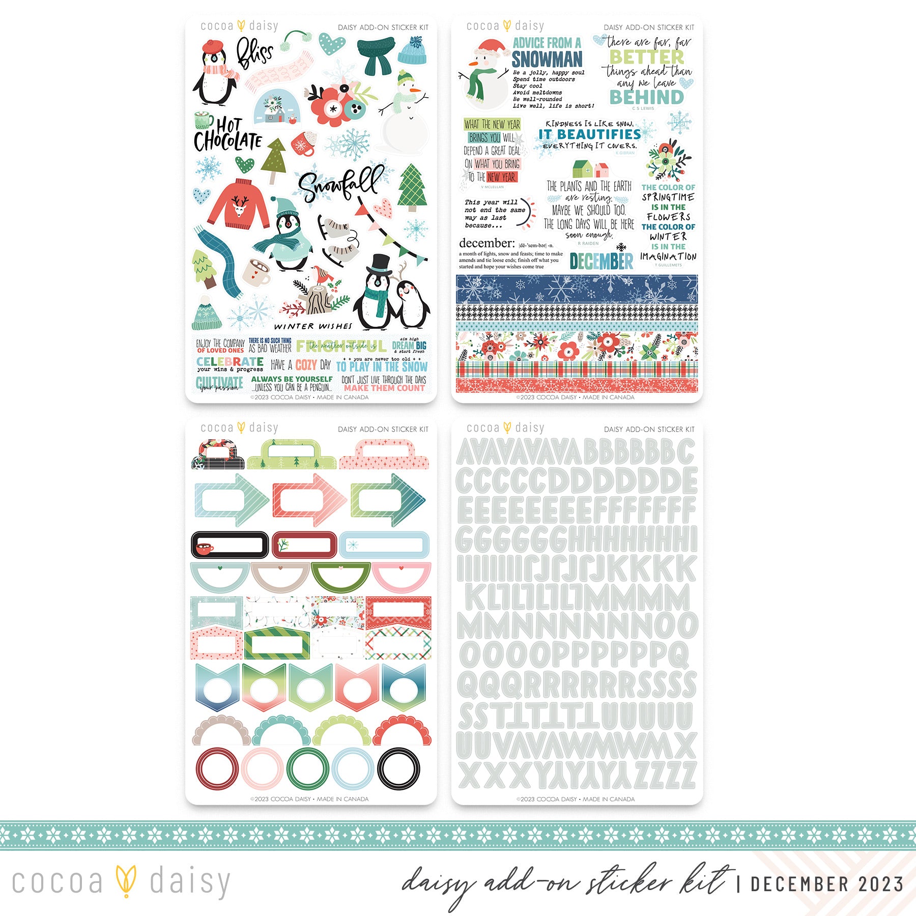 Wander Bible Journaling Sticker Kit June 2023 – Cocoa Daisy