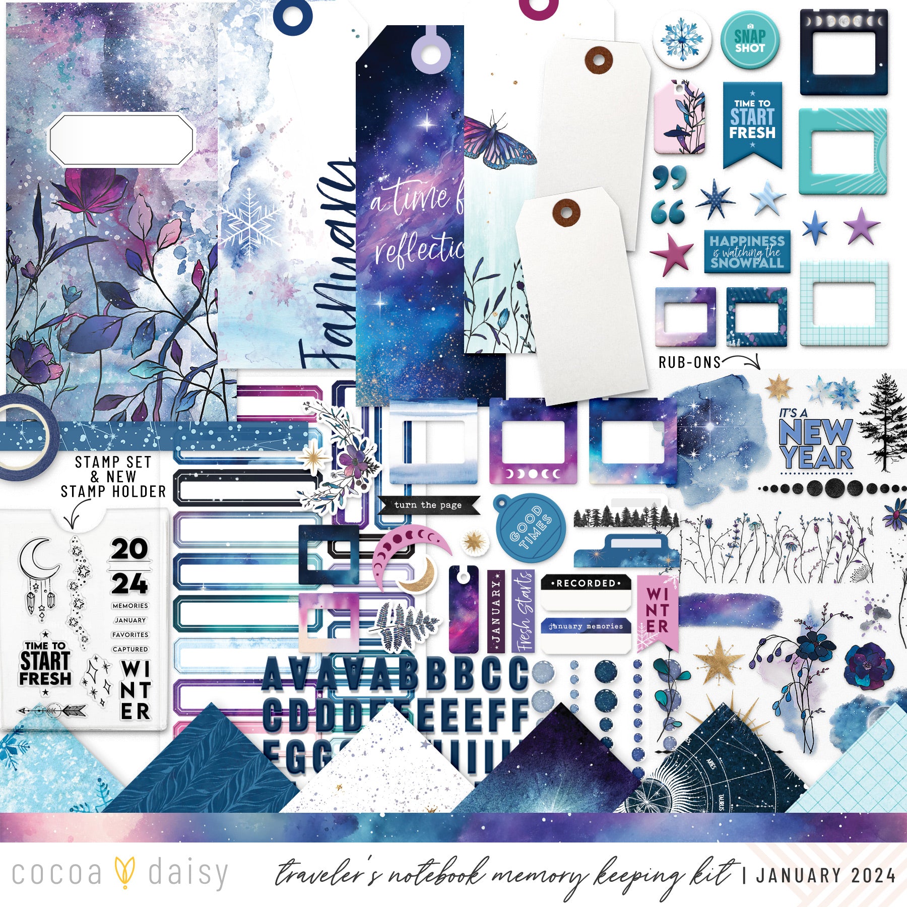 Journaling Kit The Best is Yet to Come New Year's Themed Planner Stick –  Adorably Amy Designs