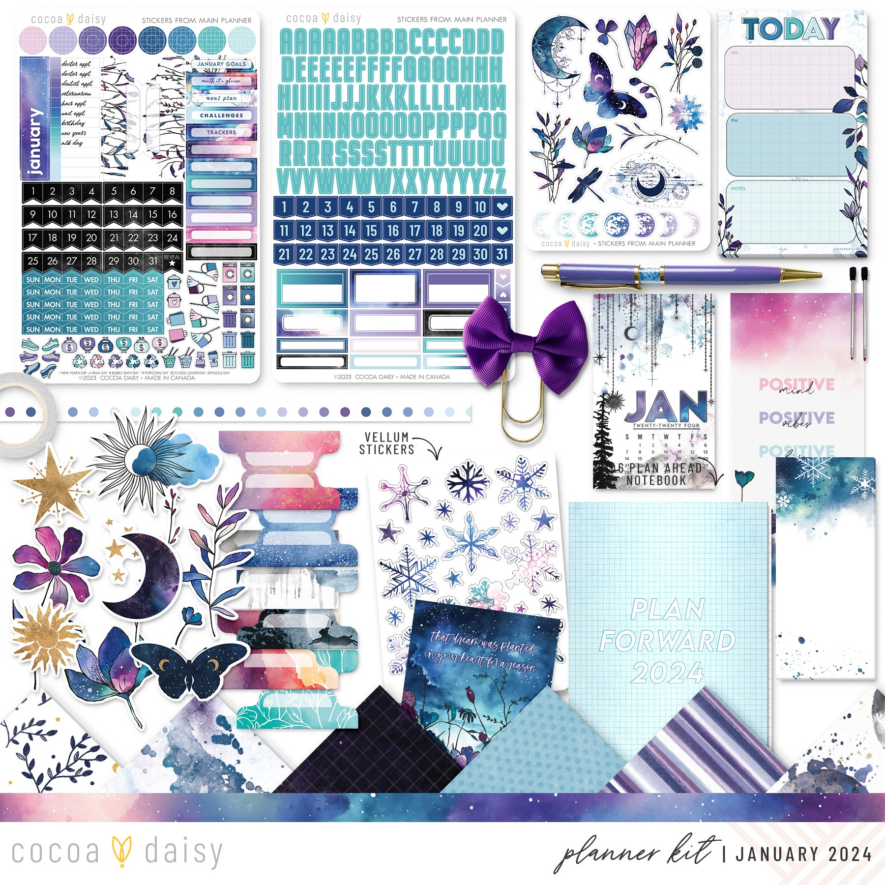 LLM216 MONTHLY PLANNER STICKERS - Apple Days Collection – Plannin