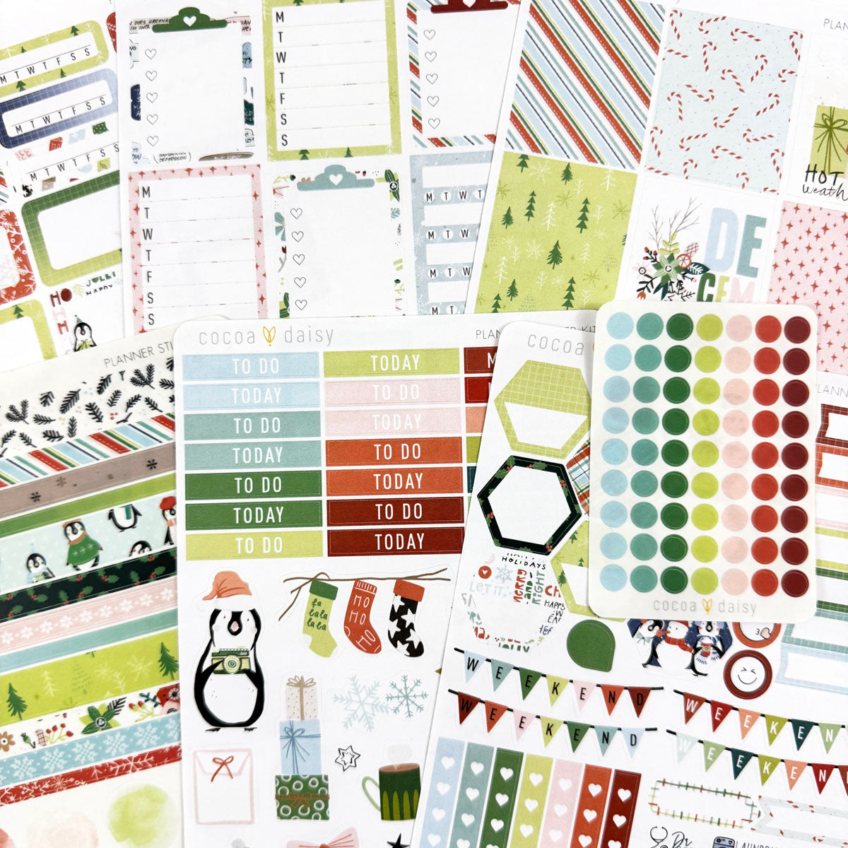 1023-1~~Holiday Planning Planner Stickers.