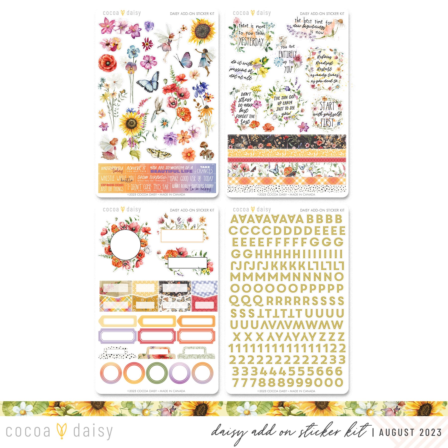 Daily Journal Scrapbooking Kit September 2023 – Cocoa Daisy