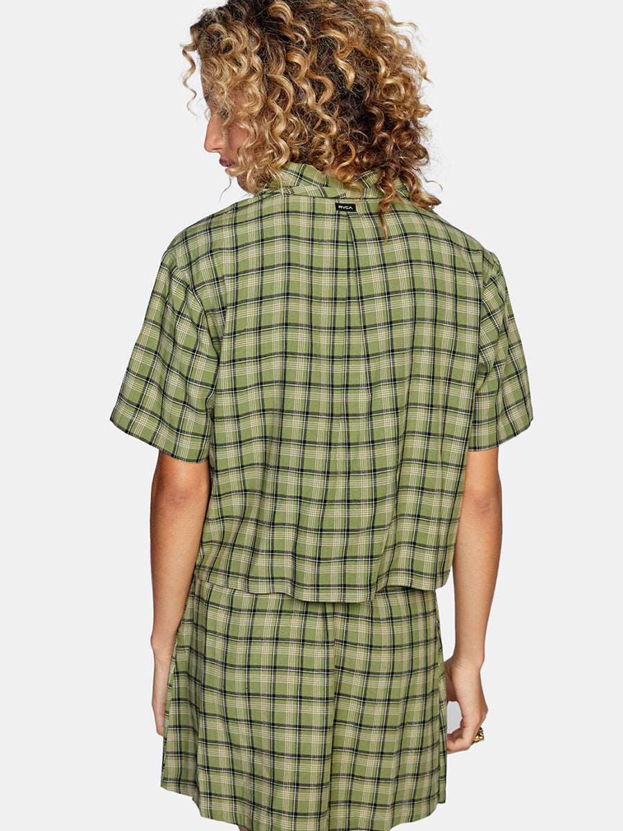 Jackson Short Sleeve Shirt - Green Moss