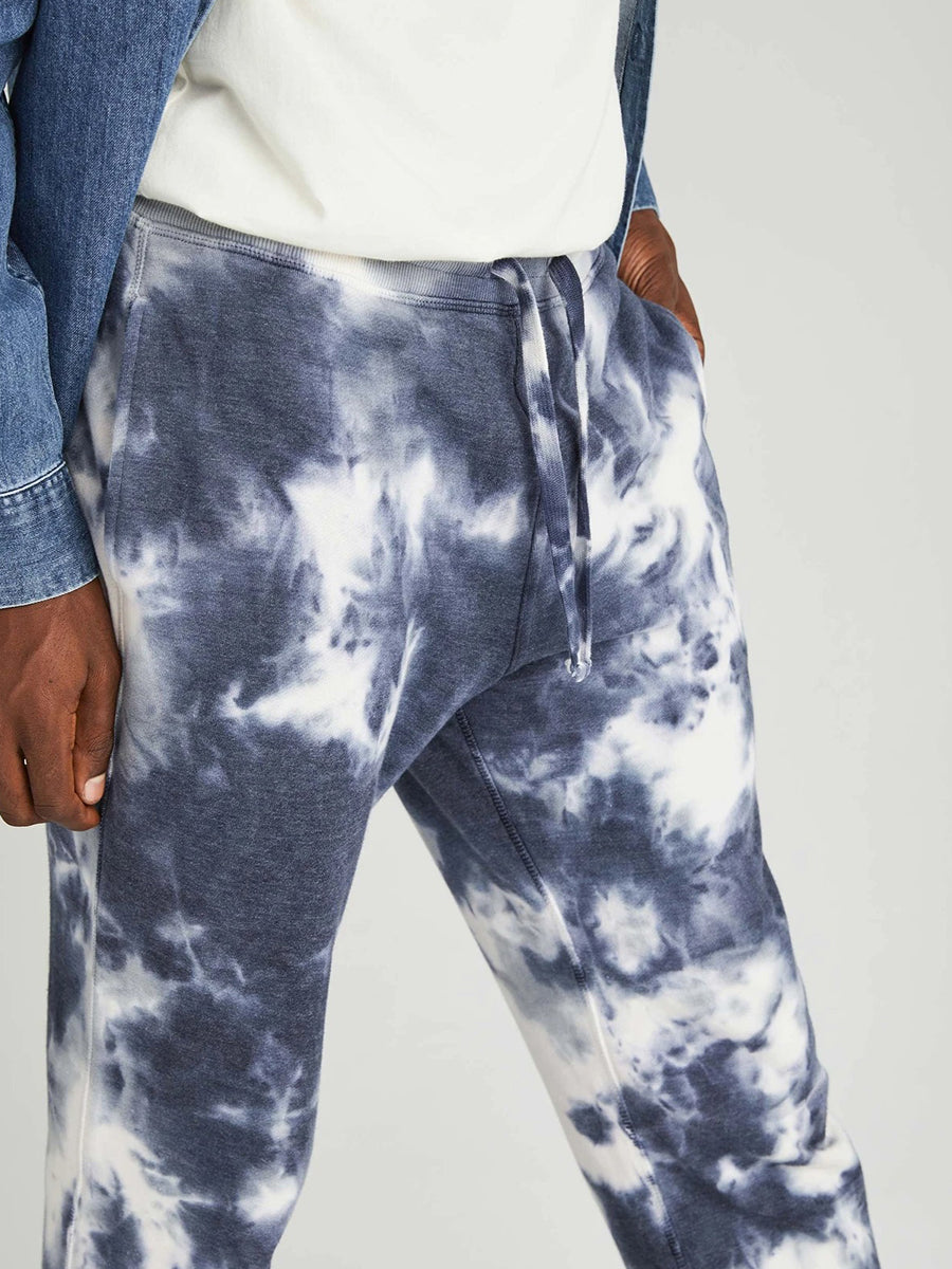 Men's Recycled Fleece Tapered Sweatpants - Blue Storm