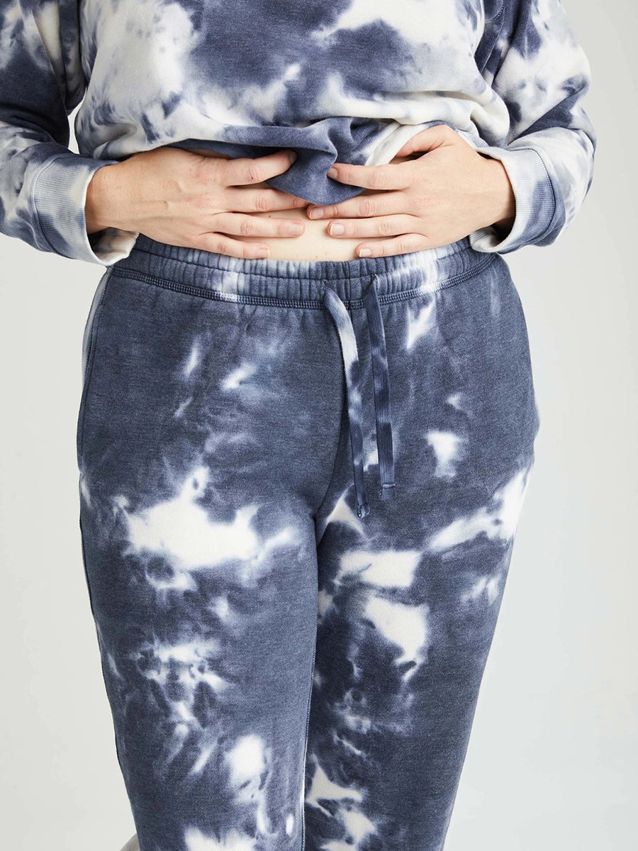 Recycled Fleece Sweatpants - Blue Storm