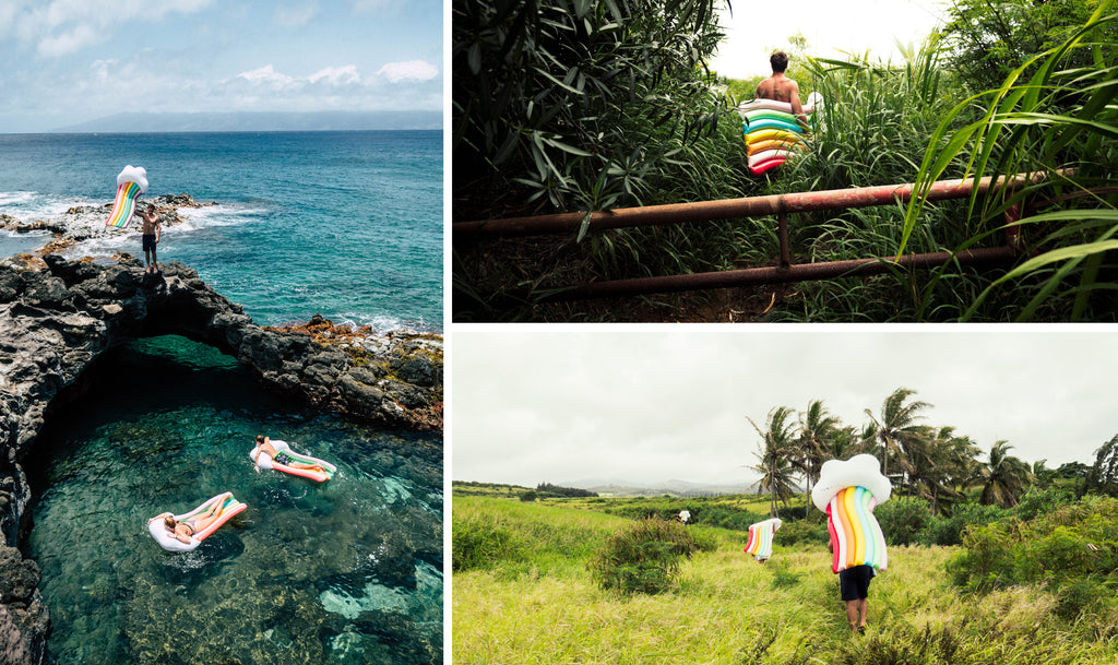 FUNBOY Rainbow Cloud Lounger - Hawaii