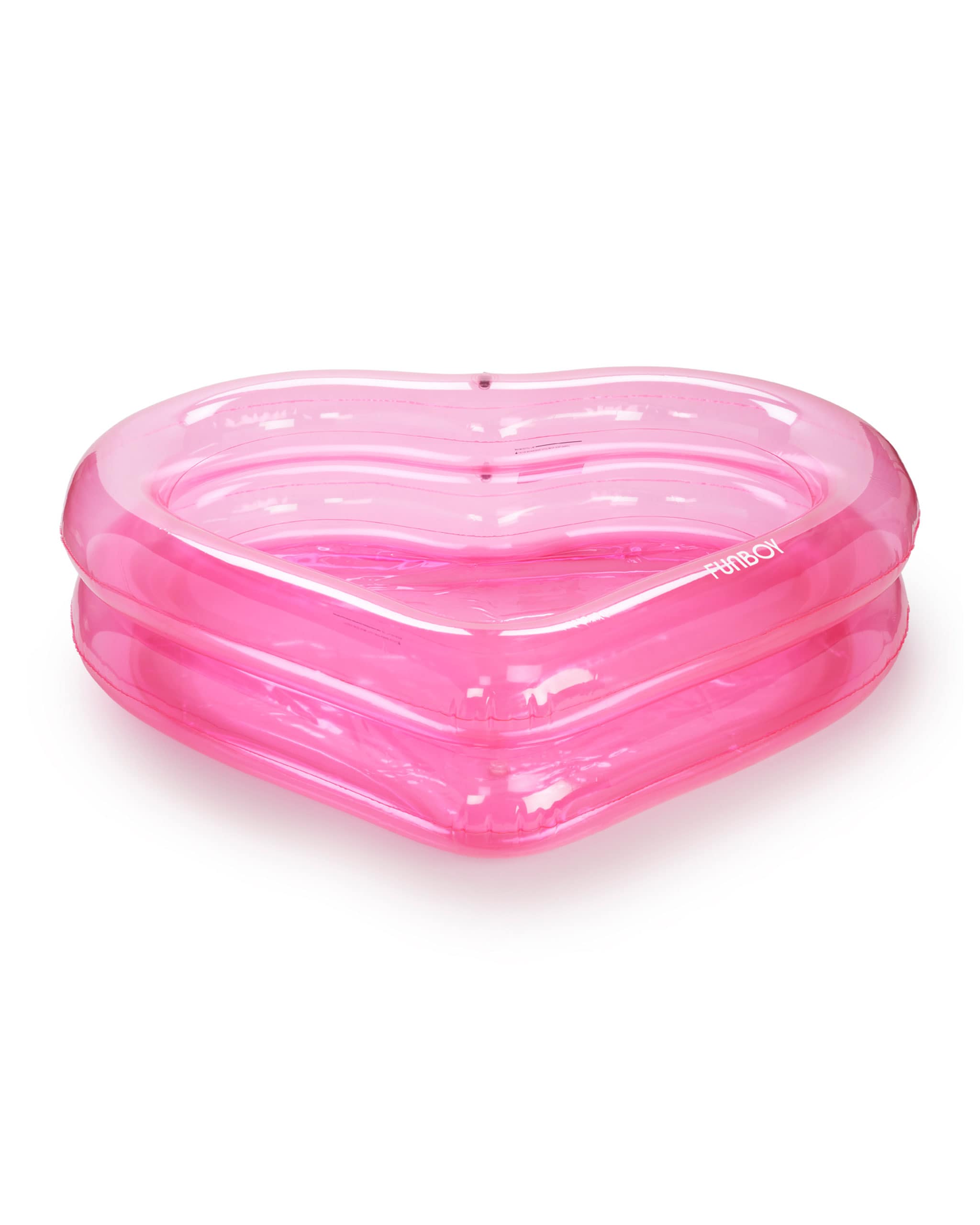 Heart Shaped Inflatable Pool, Clear Pink - FUNBOY - FUNBOY