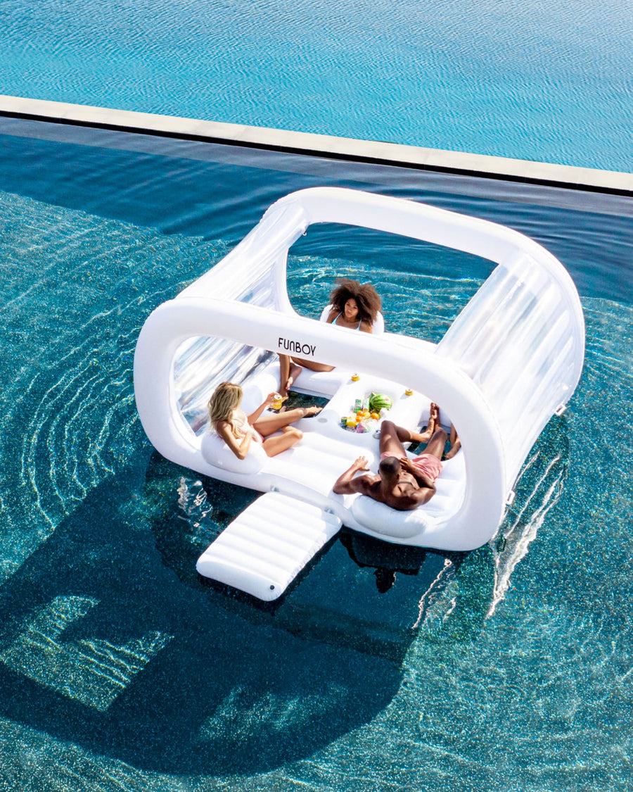 Giant Floating Cabana, 4-Person Luxury Pool Float - FUNBOY