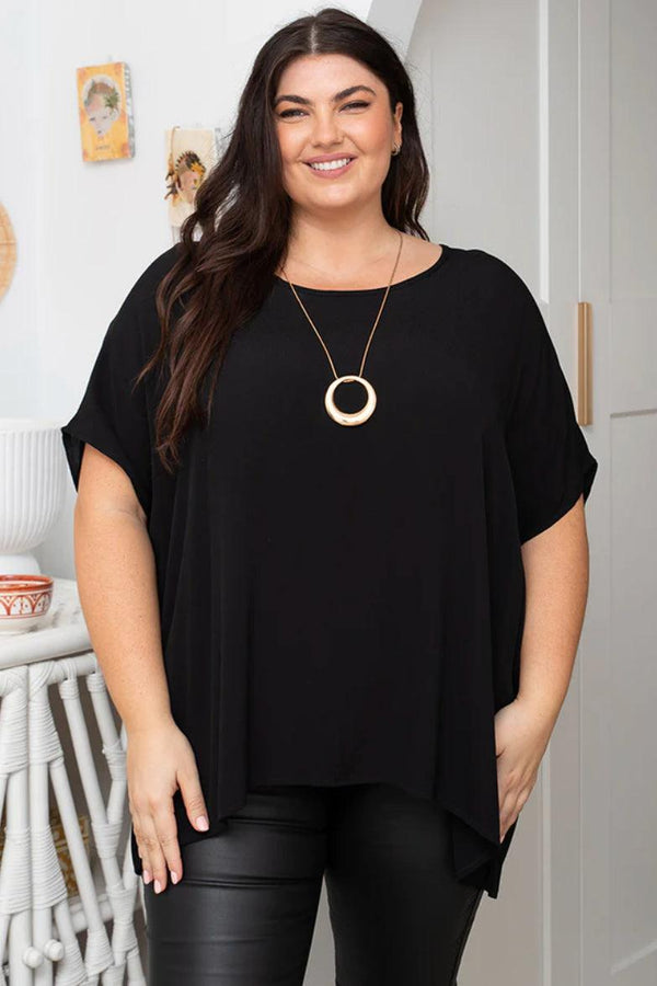 Viscose Kitty Top in Black